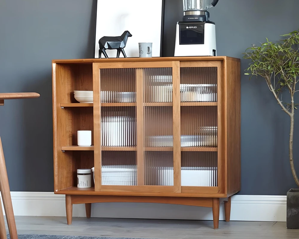 natural wood sideboard